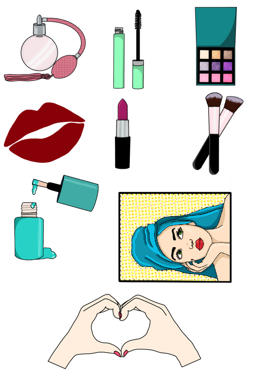 Stickervorlagen Mode & Beauty