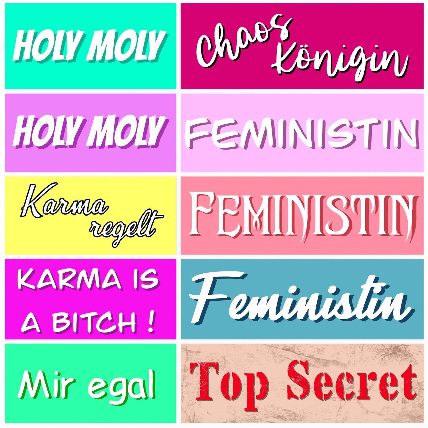 Label-Sheet - Holy Moly