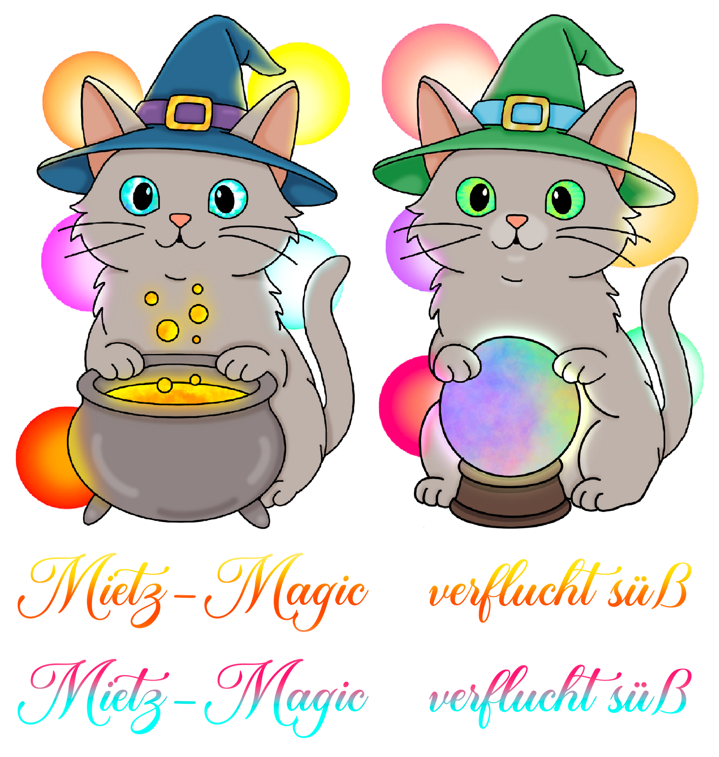 Bügelbilder-Sheet - Mietz-Magic