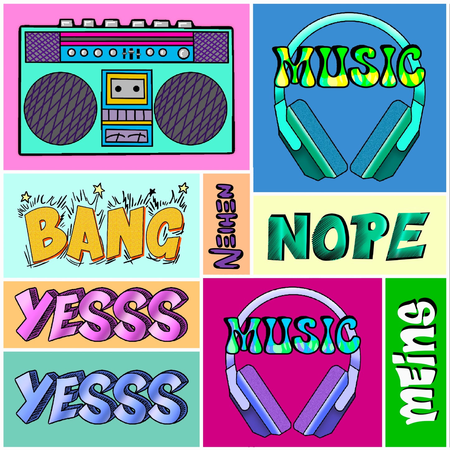 Label-Sheet - Comic Music