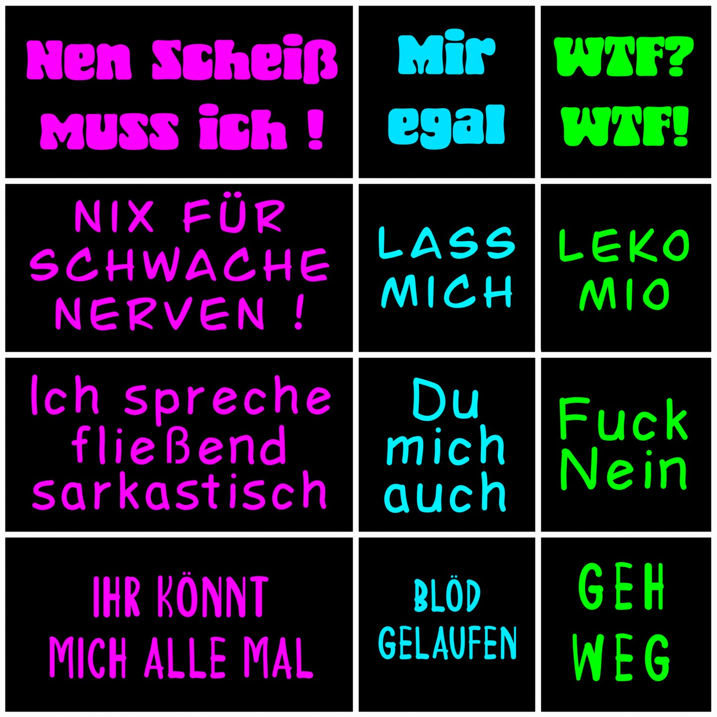 Label-Sheet - Nen Scheiß muss ich