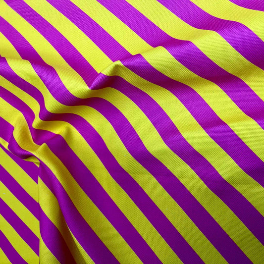 Canvas Streifen gelbpink - Papperlababs