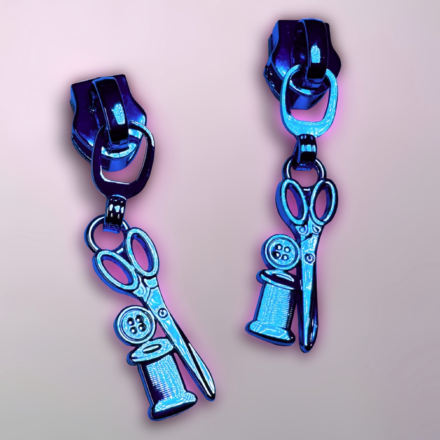 Endlosreißverschluss blau