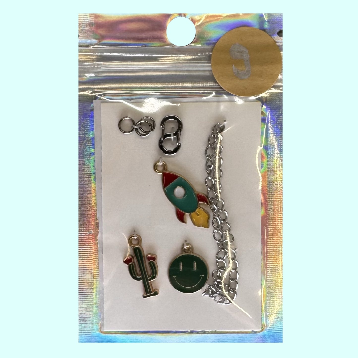 Reißverschluss-Schmuck grün