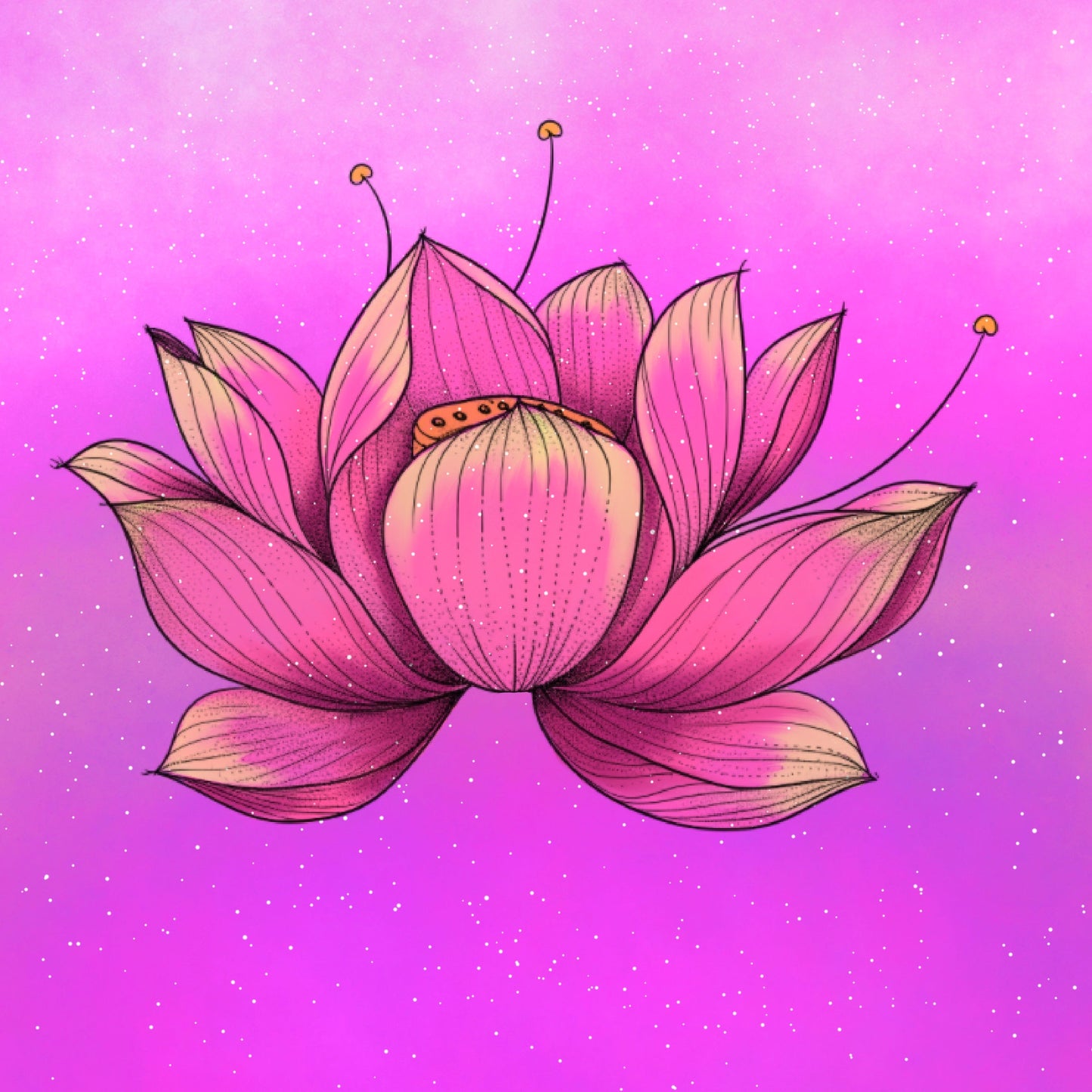 Motiv-Panel Kunstleder pinke Blume