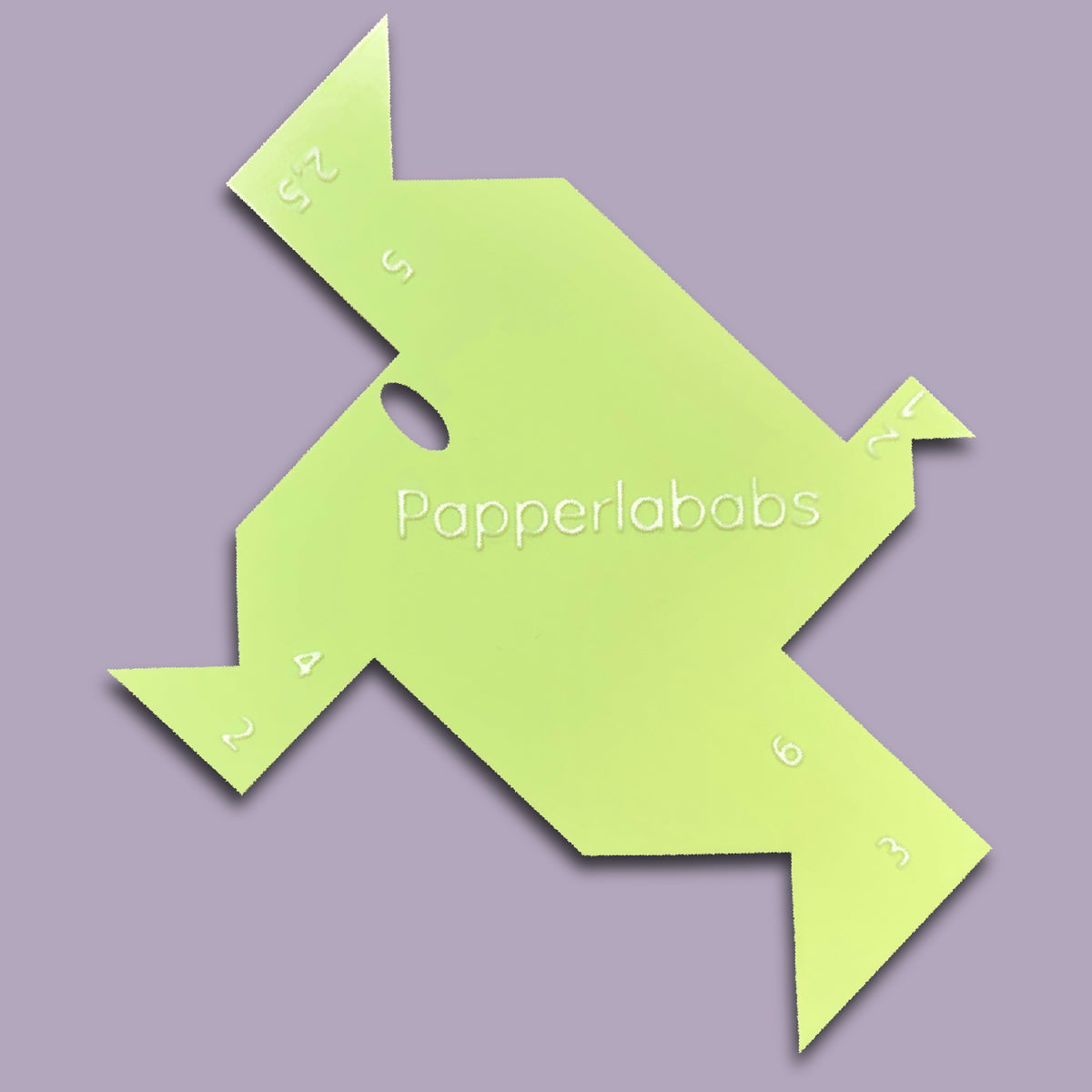 Briefeckenschablone grün für perfekte Ecken  - Papperlababs