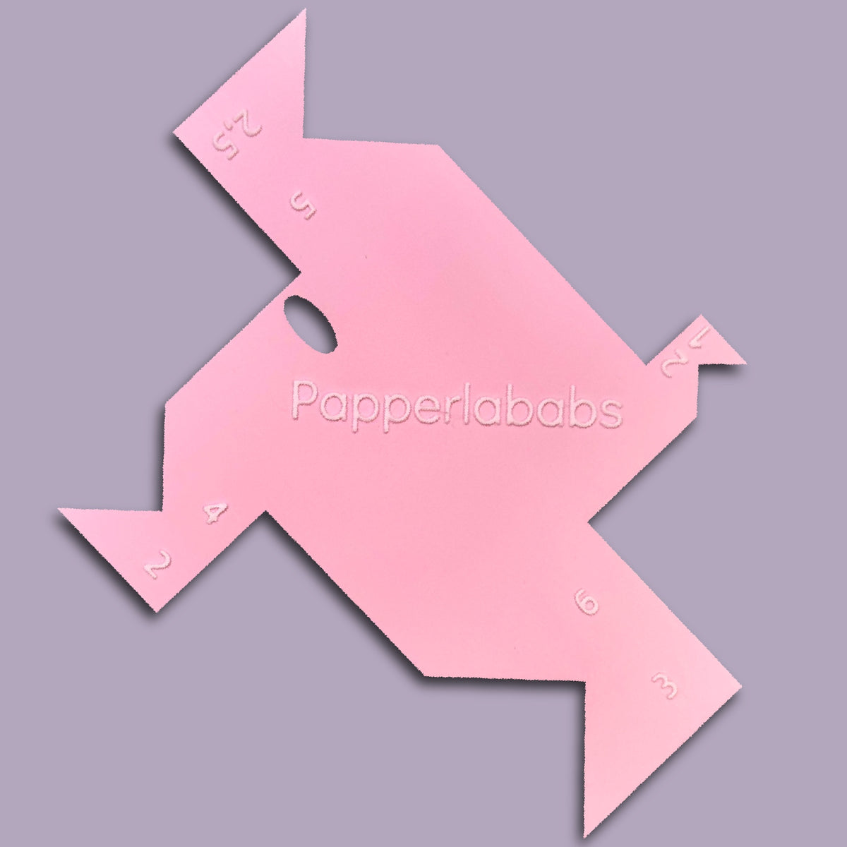 Briefeckenschablone rosa für perfekte Ecken - Papperlababs