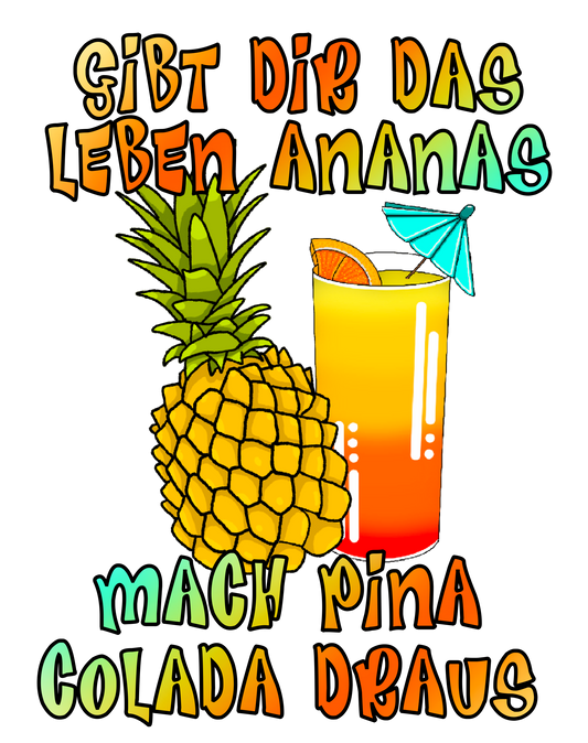 Bügelbild - Pina Colada