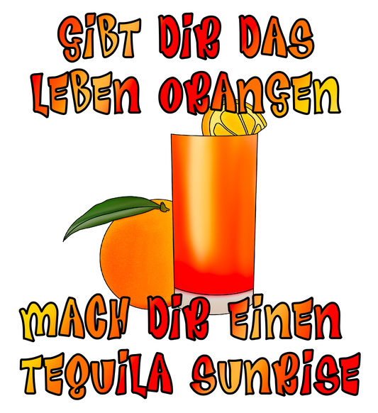 Bügelbild - Tequila Sunrise