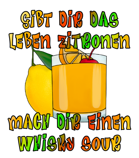 Bügelbild - Whisky Sour