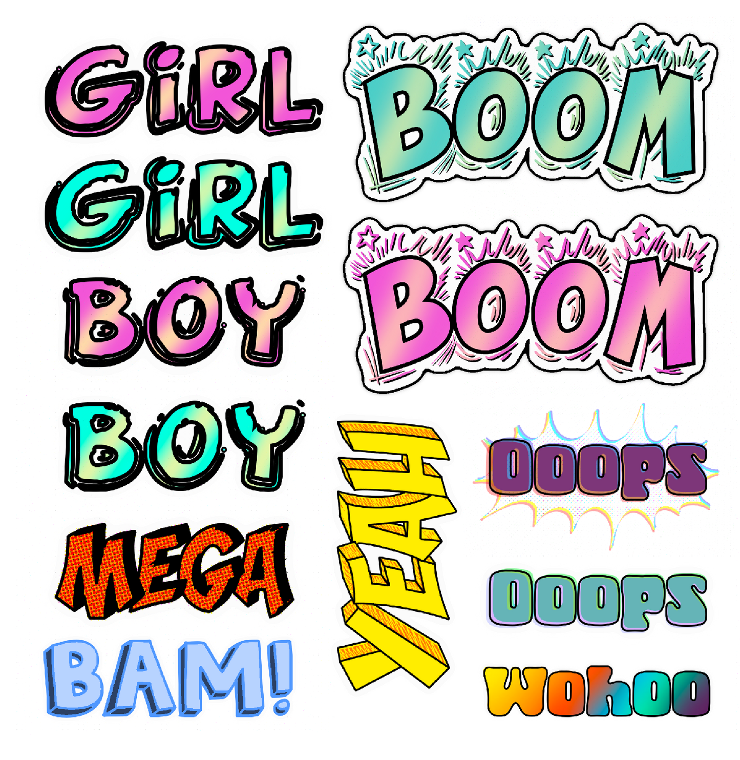 Bügelbilder-Sheet - ComicStyle Kids
