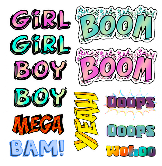 Bügelbilder-Sheet - ComicStyle Kids