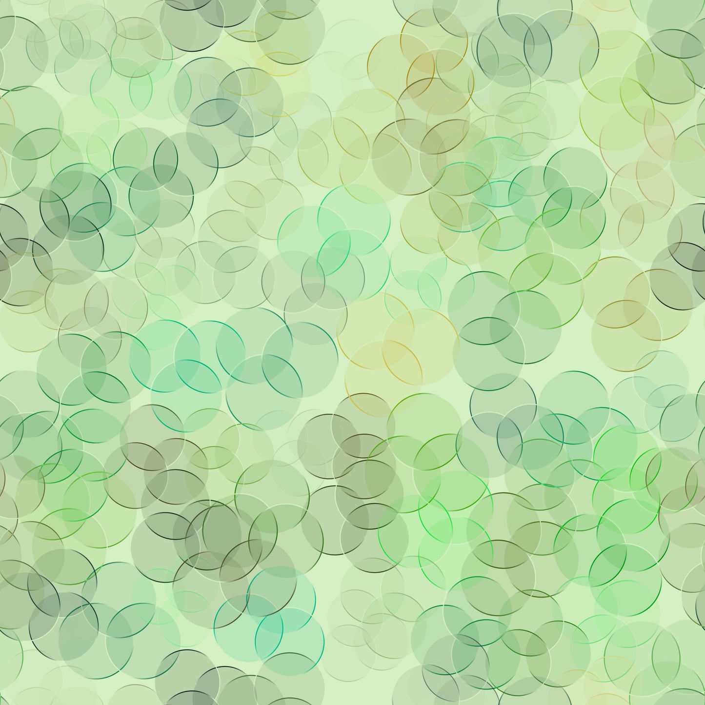 Panel wasserdichter Stoff - Green Bubbles