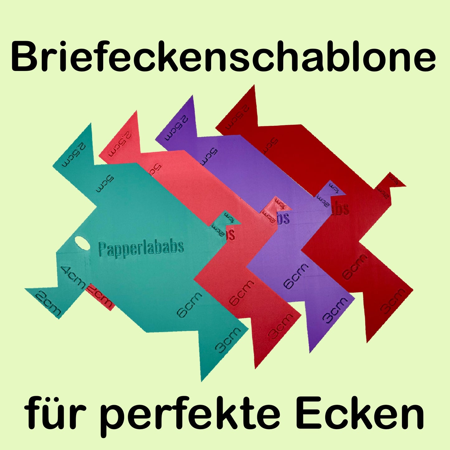 Briefeckenschablone