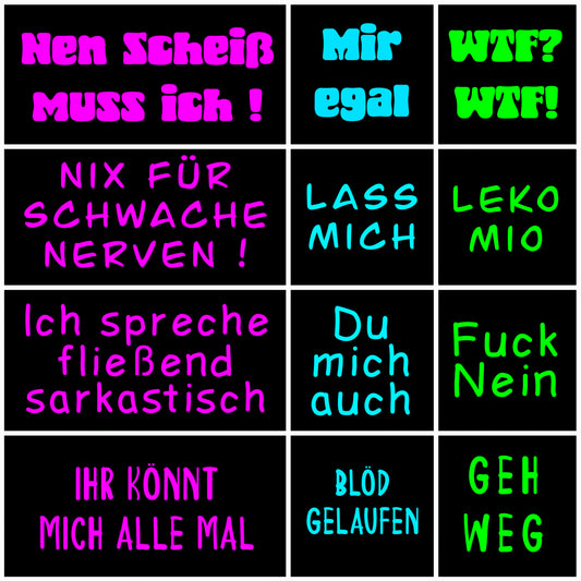 Label-Sheet - Nen Scheiß muss ich