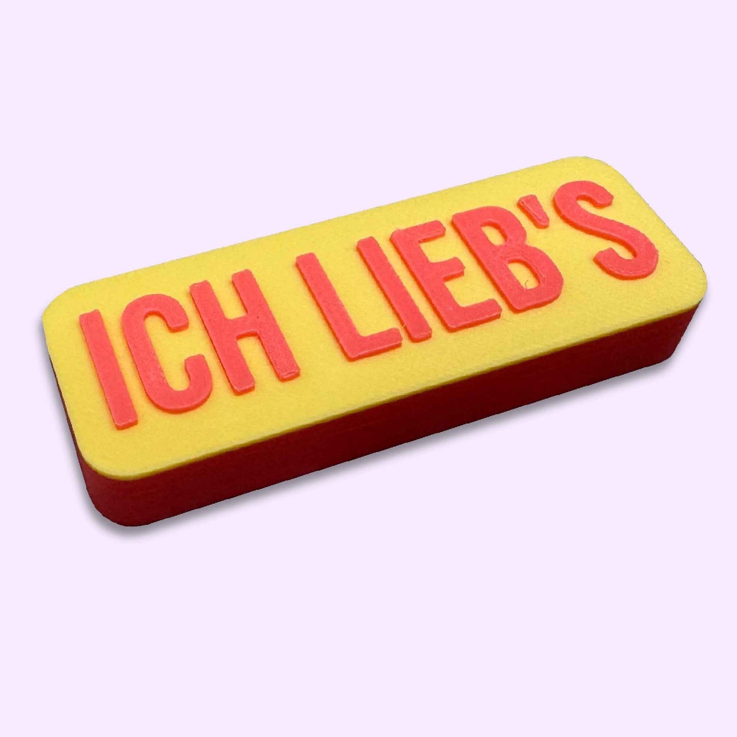 Saumhilfe extra stark magnetisch mit Spruch Ich lieb's