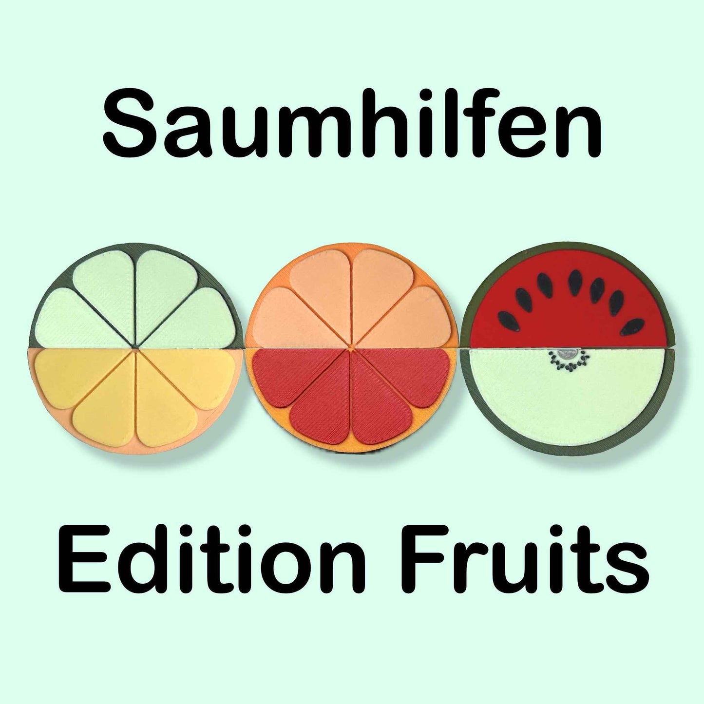 Saumhilfen magnetisch Früchte Fruchtscheiben für die Stichplatte