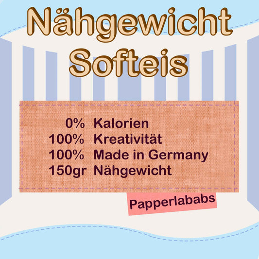 Cut-Cream Nähgewicht - Papperlababs