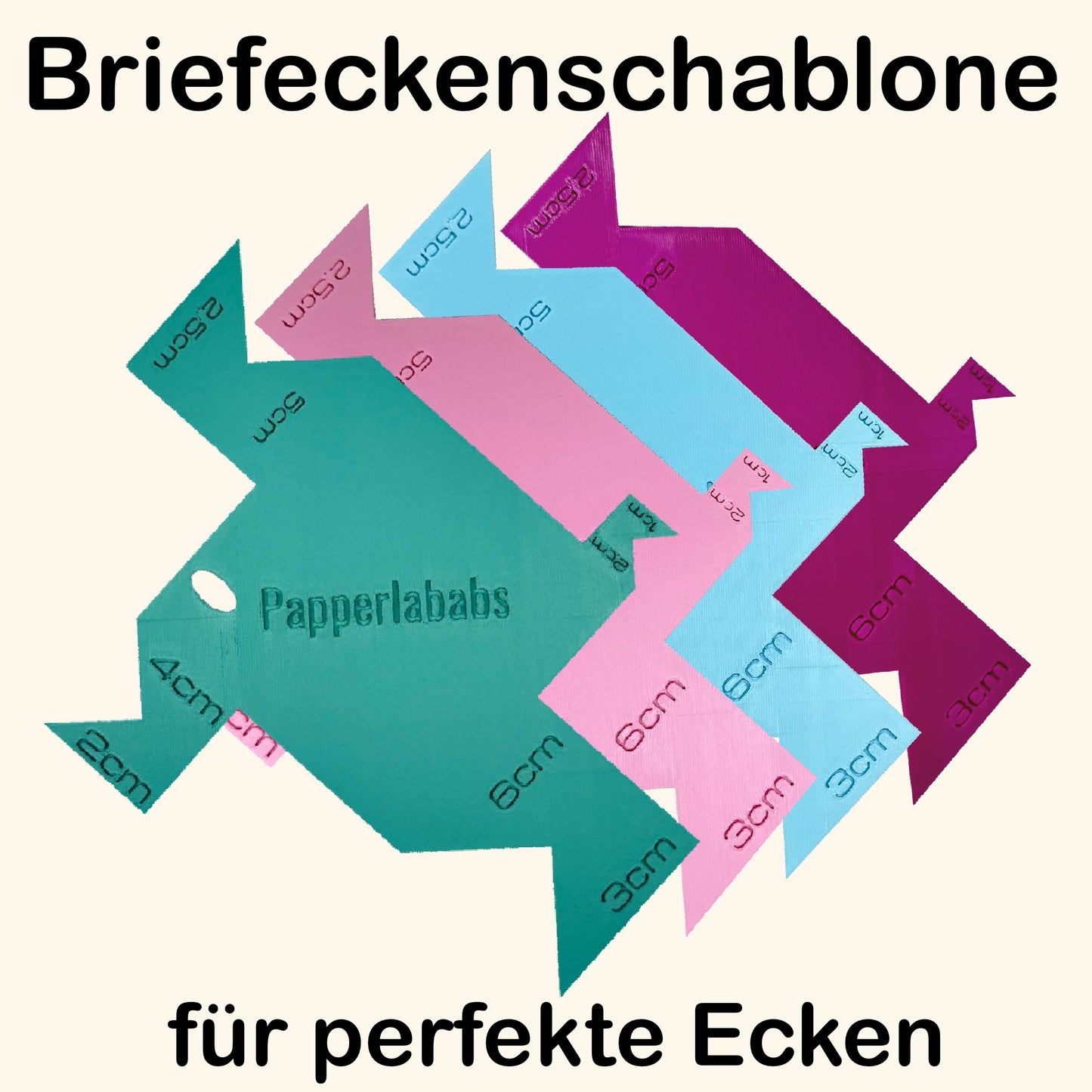 Briefeckenschablone