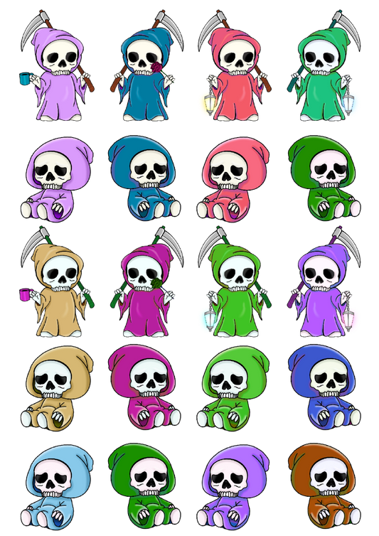Stickervorlagen dark but cute