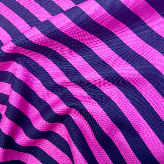 Panel Canvas - Streifen schwarzpink