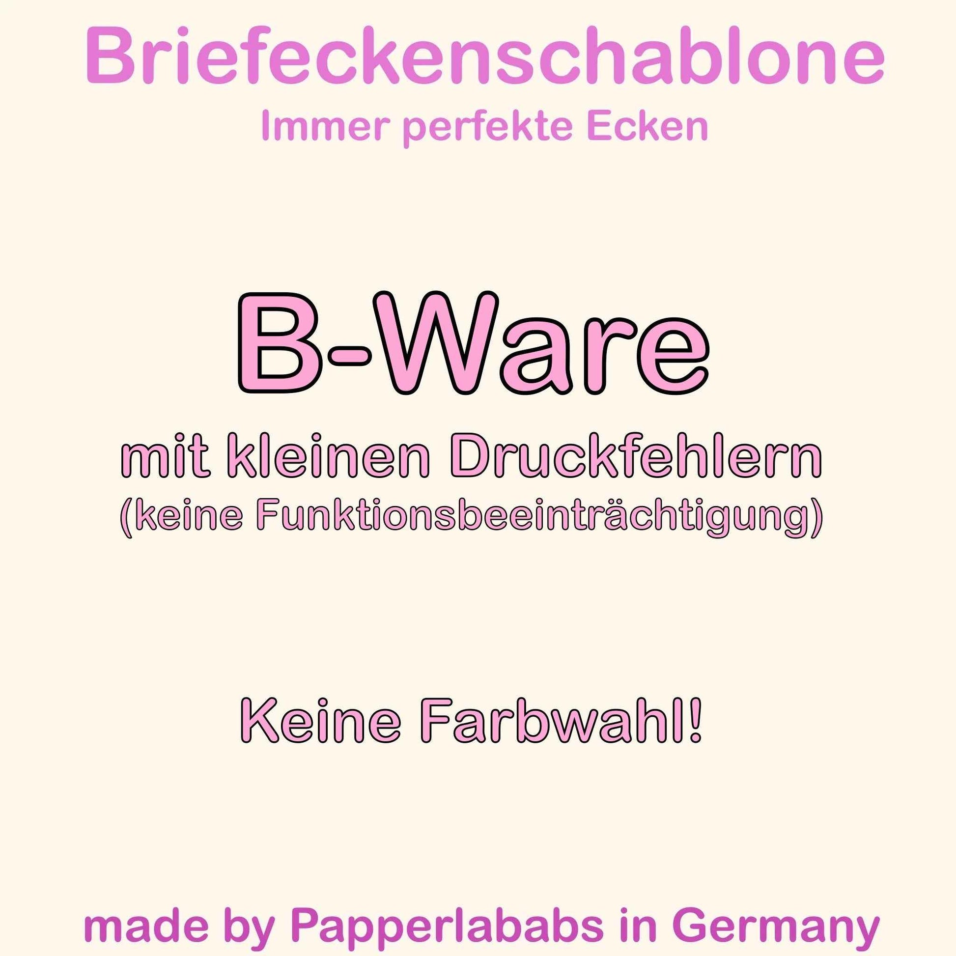 Briefeckenschablone