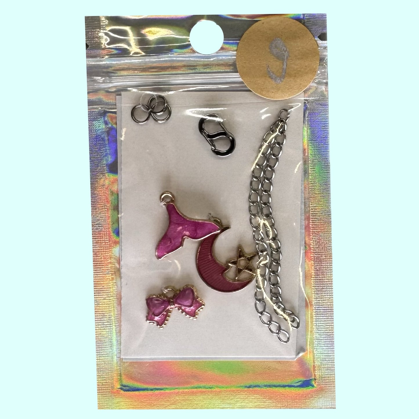 Reißverschluss-Schmuck pink