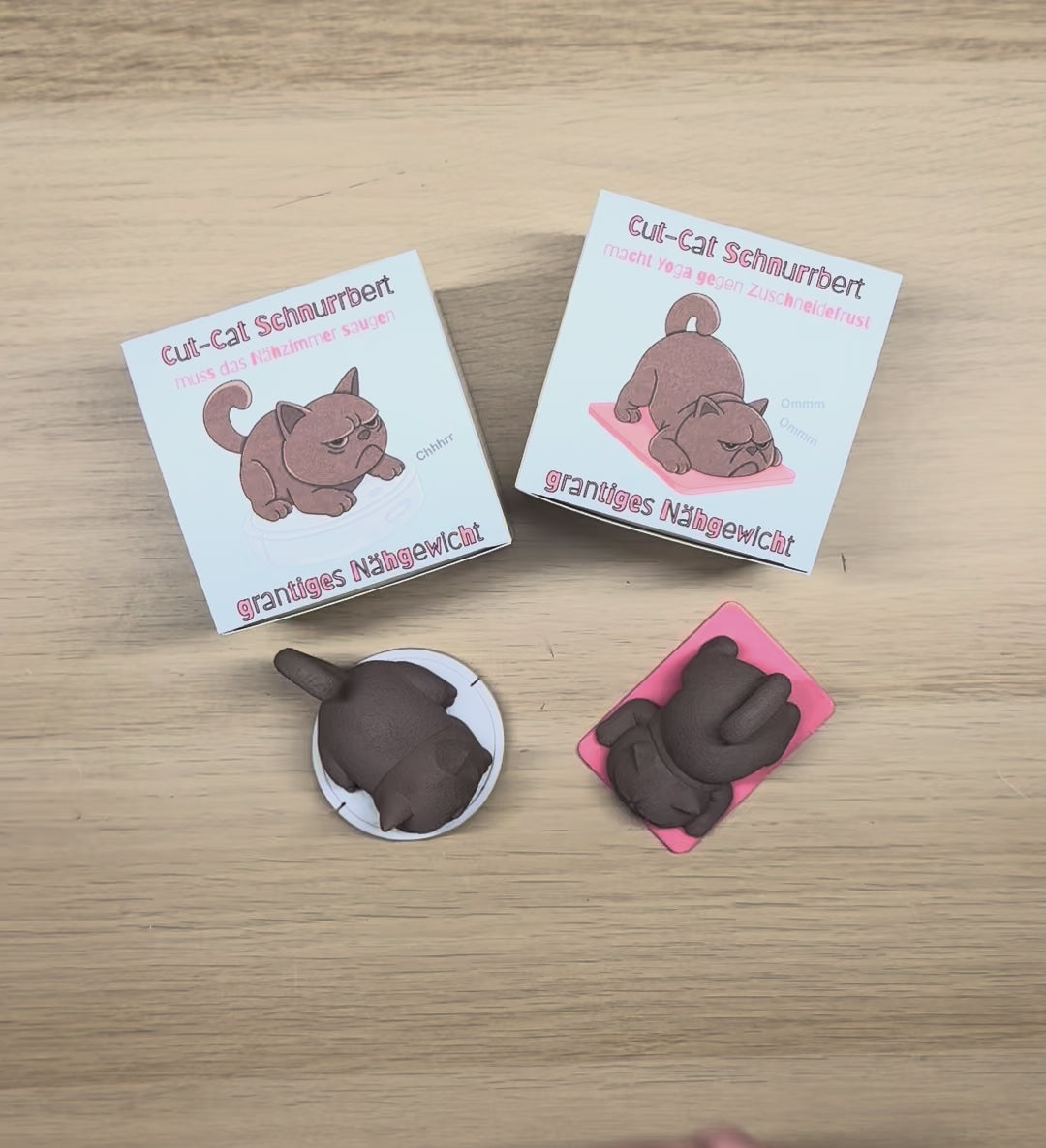Nähgewichte grantige Katzen