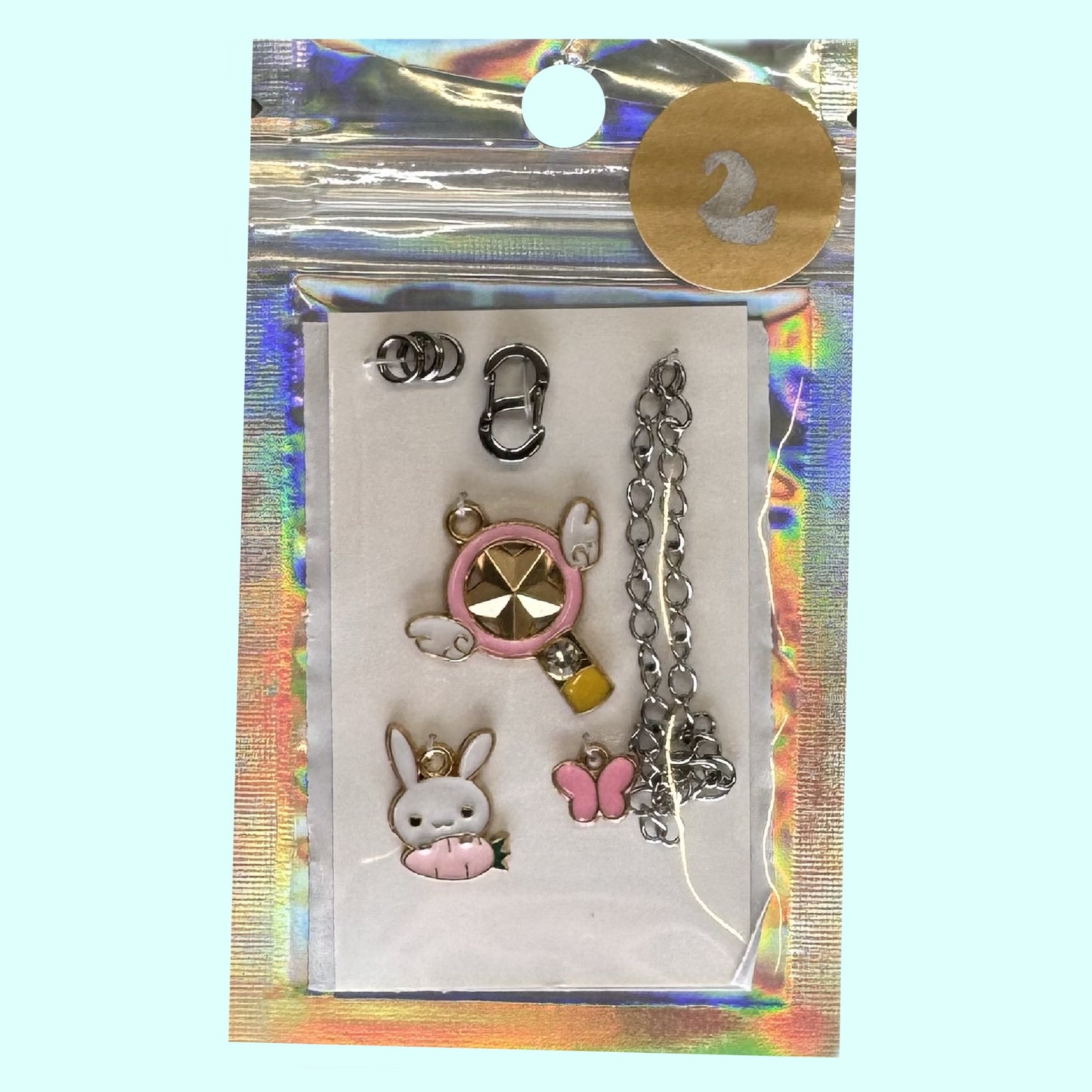 Reißverschluss-Schmuck rosa