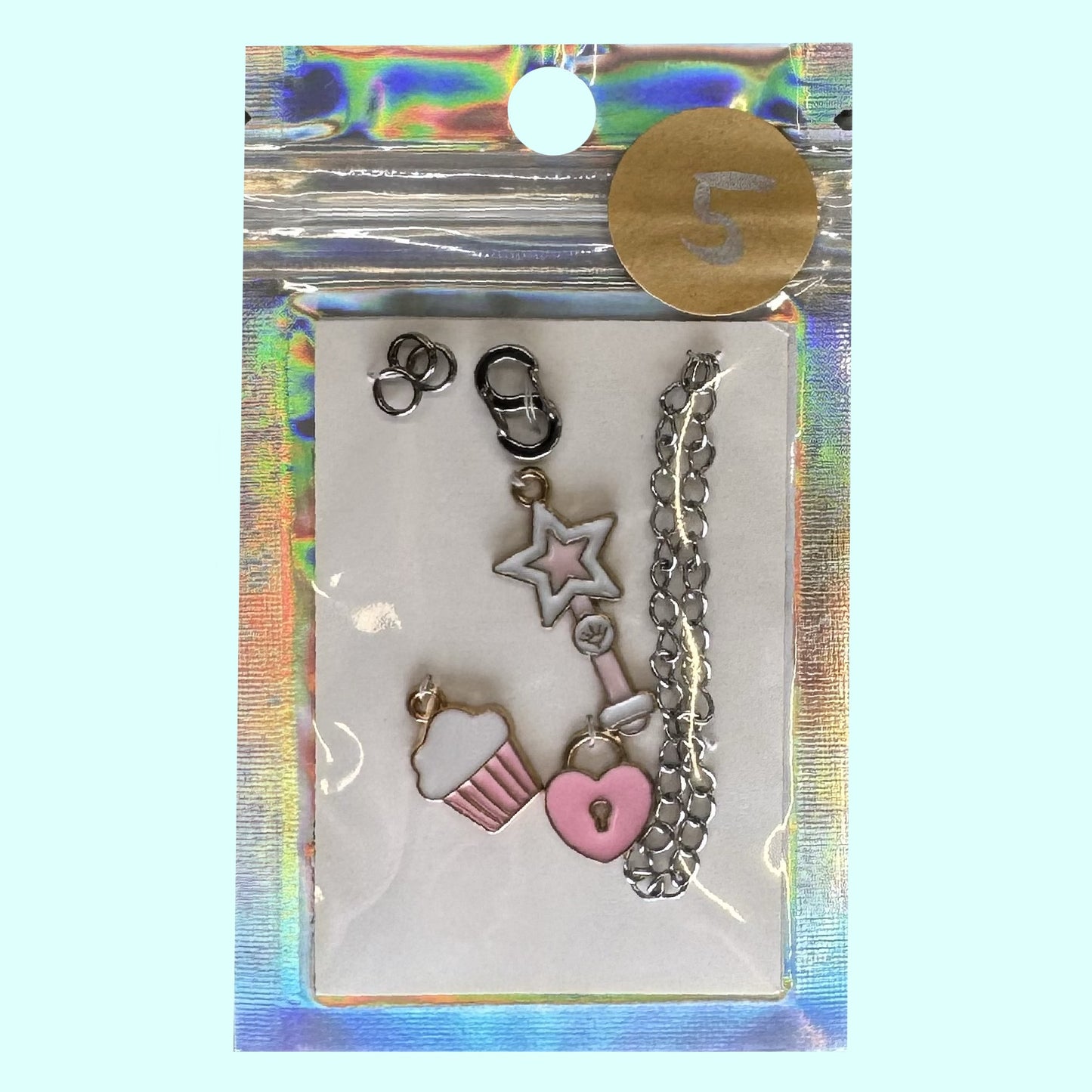 Reißverschluss-Schmuck rosa