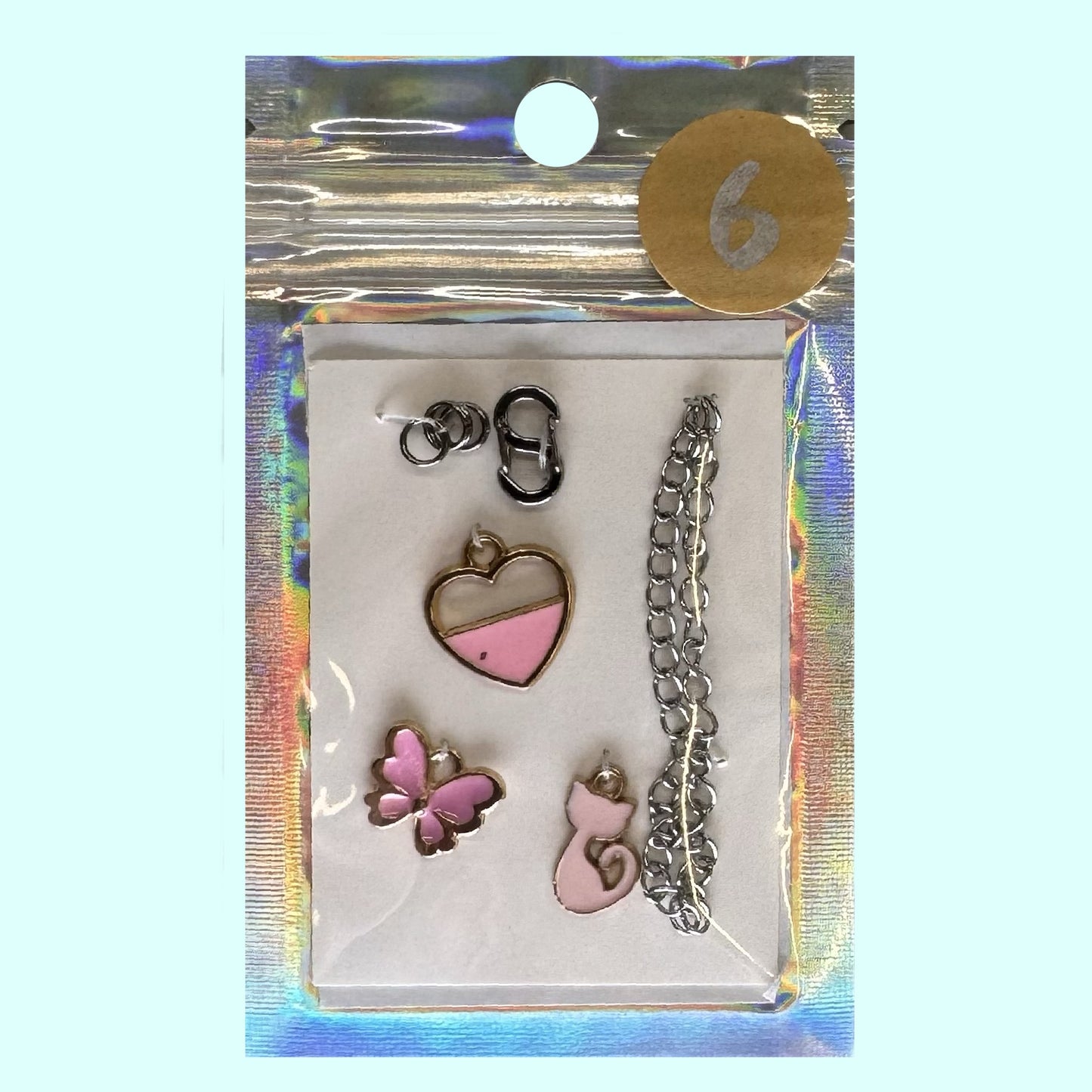 Reißverschluss-Schmuck rosa