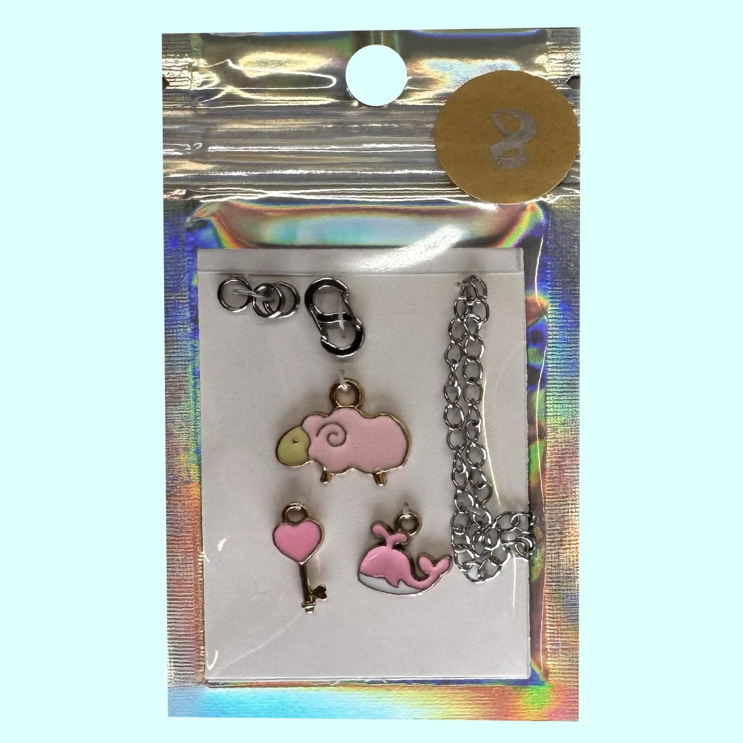 Reißverschluss-Schmuck rosa