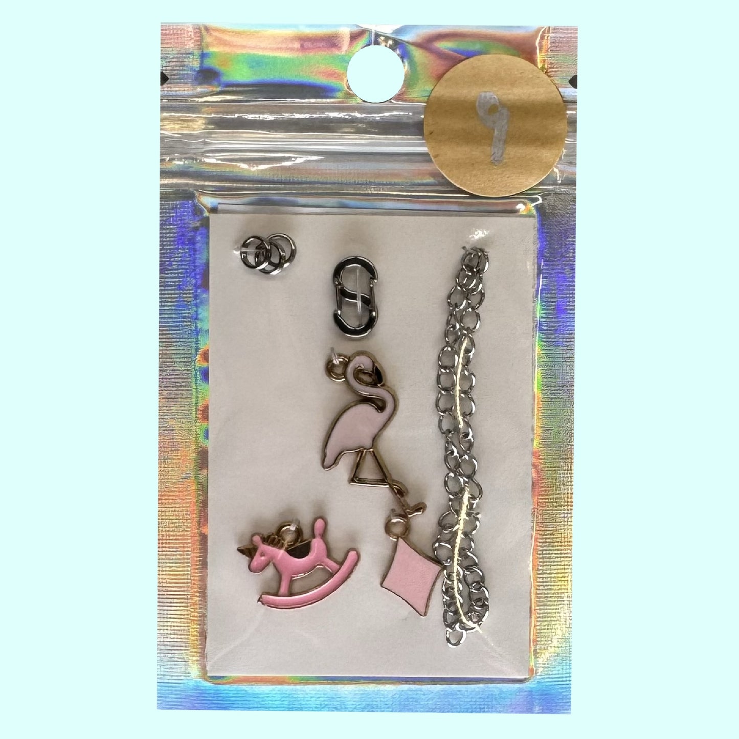 Reißverschluss-Schmuck rosa