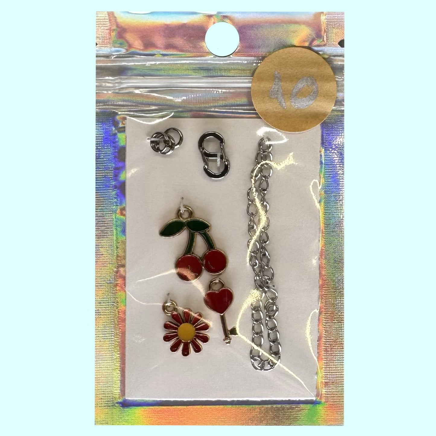 Reißverschluss-Schmuck rot