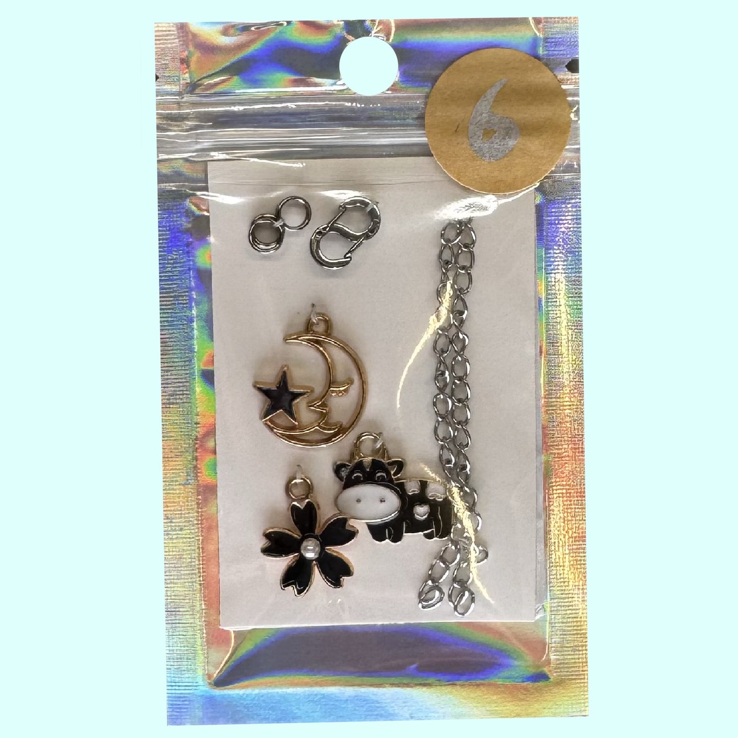 Reißverschluss-Schmuck schwarz